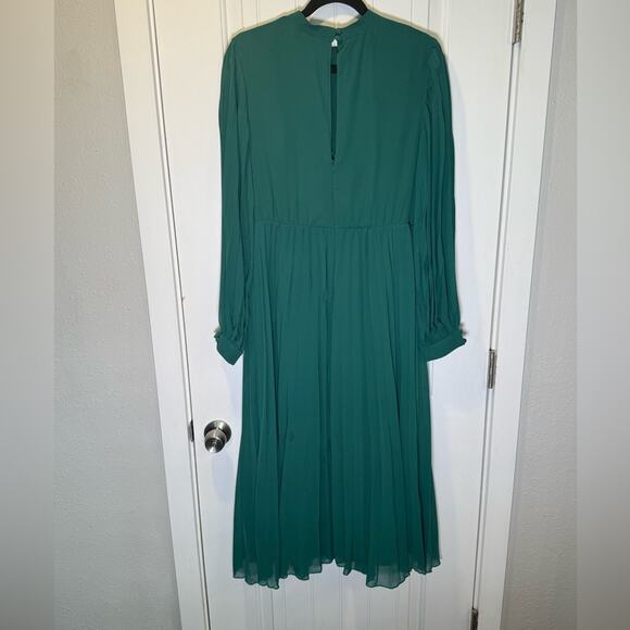 Asos Maternity Elegant Green Floral Embroidered Full Length Dress size 8 - Picture 2 of 6